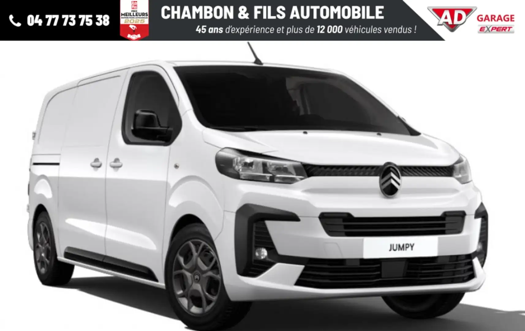 Citroen Jumpy FOURGON FGN M BLUEHDI 145 S&S EAT8 Prix : 28326 HT Blanc - 1
