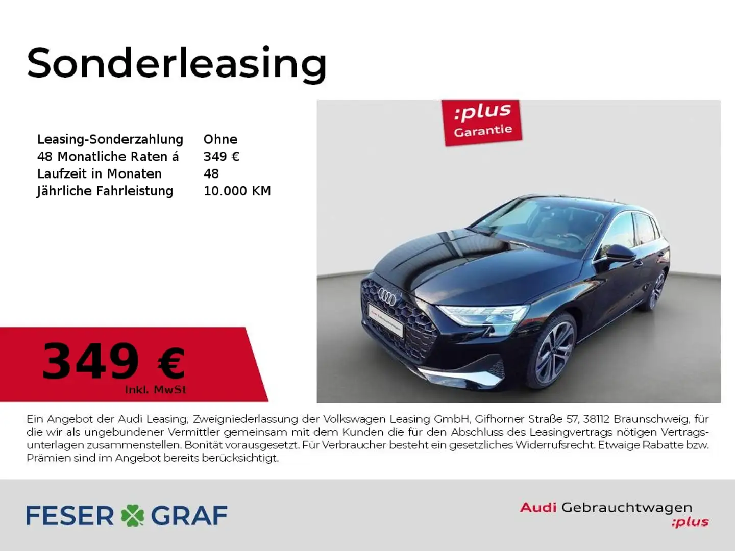 Audi A3 SB 35TDI S tronic/Matrix/Pano/Navi/AHK/B&O/Kamera/ Schwarz - 1