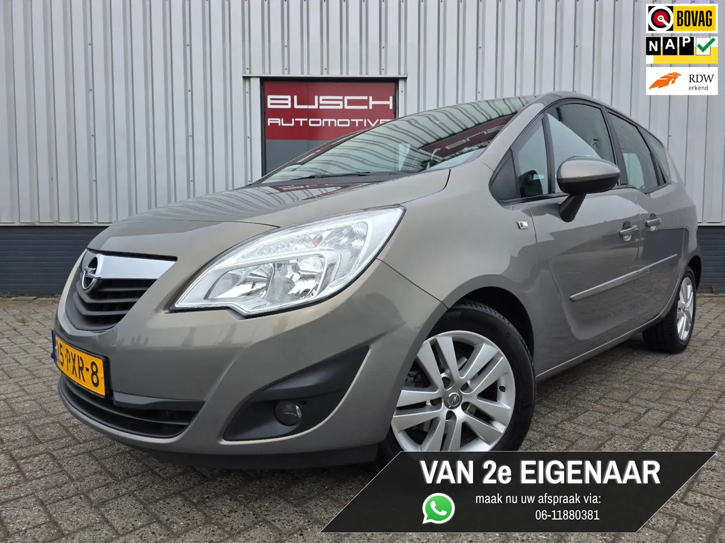 Opel Meriva 1.4 Turbo Edition | VAN 2e EIGENAAR | ISOFIX | Bruin - 1