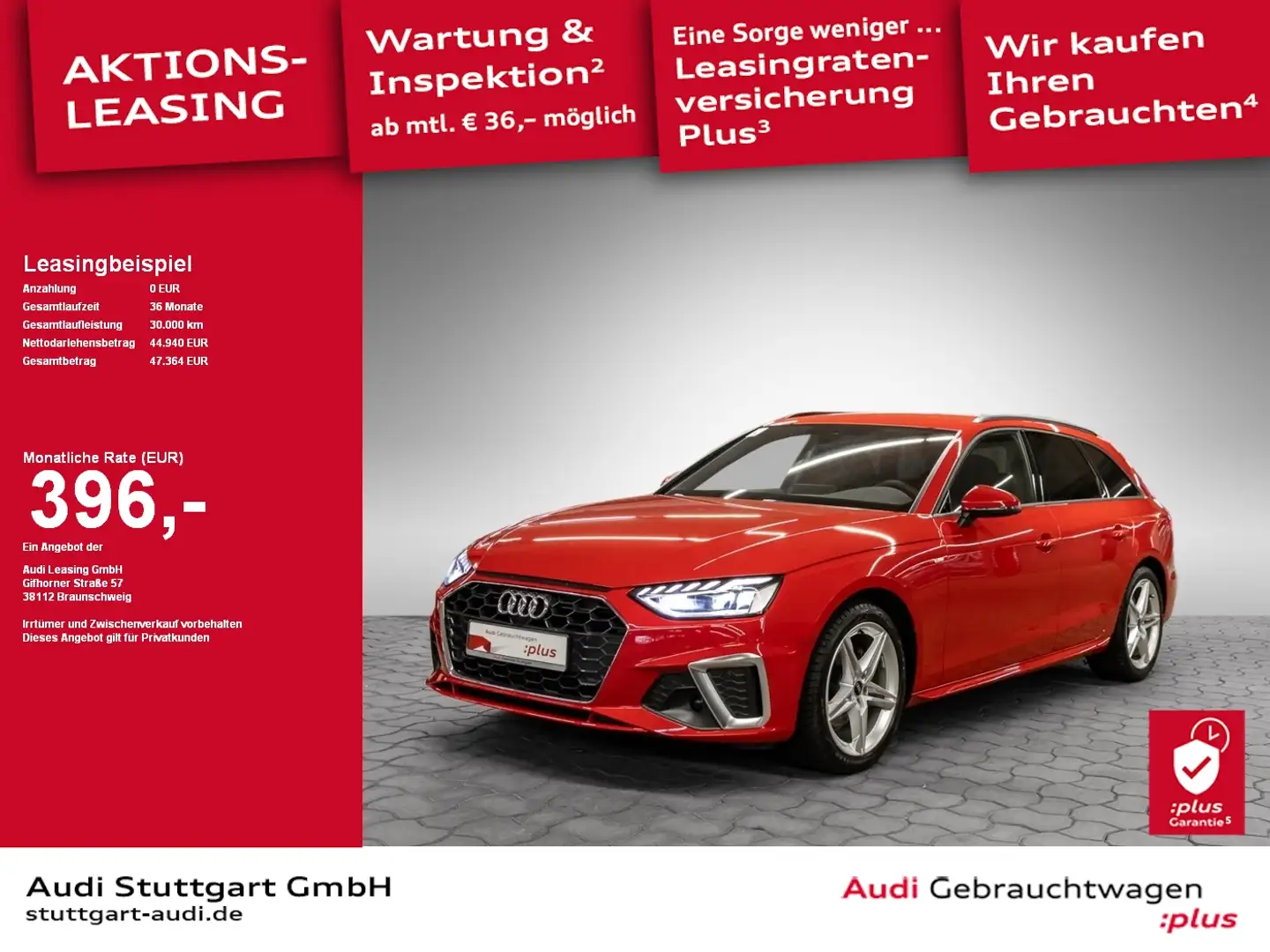 Audi A4 Avant S line 35 TDI S tronic AHK Memory SHZ Rot - 1
