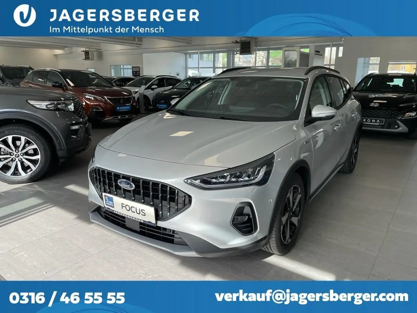 Ford Focus Turnier 1,0 EcoBoost Active Silber - 1
