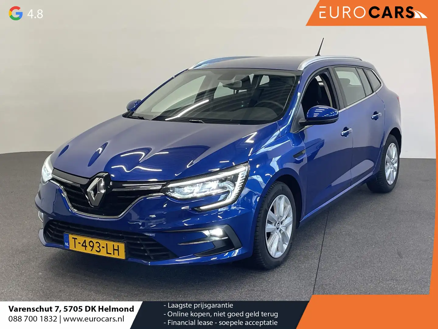 Renault Megane Estate 1.3 TCe 140 Equilibre Navigatie Apple Carpl Blauw - 1