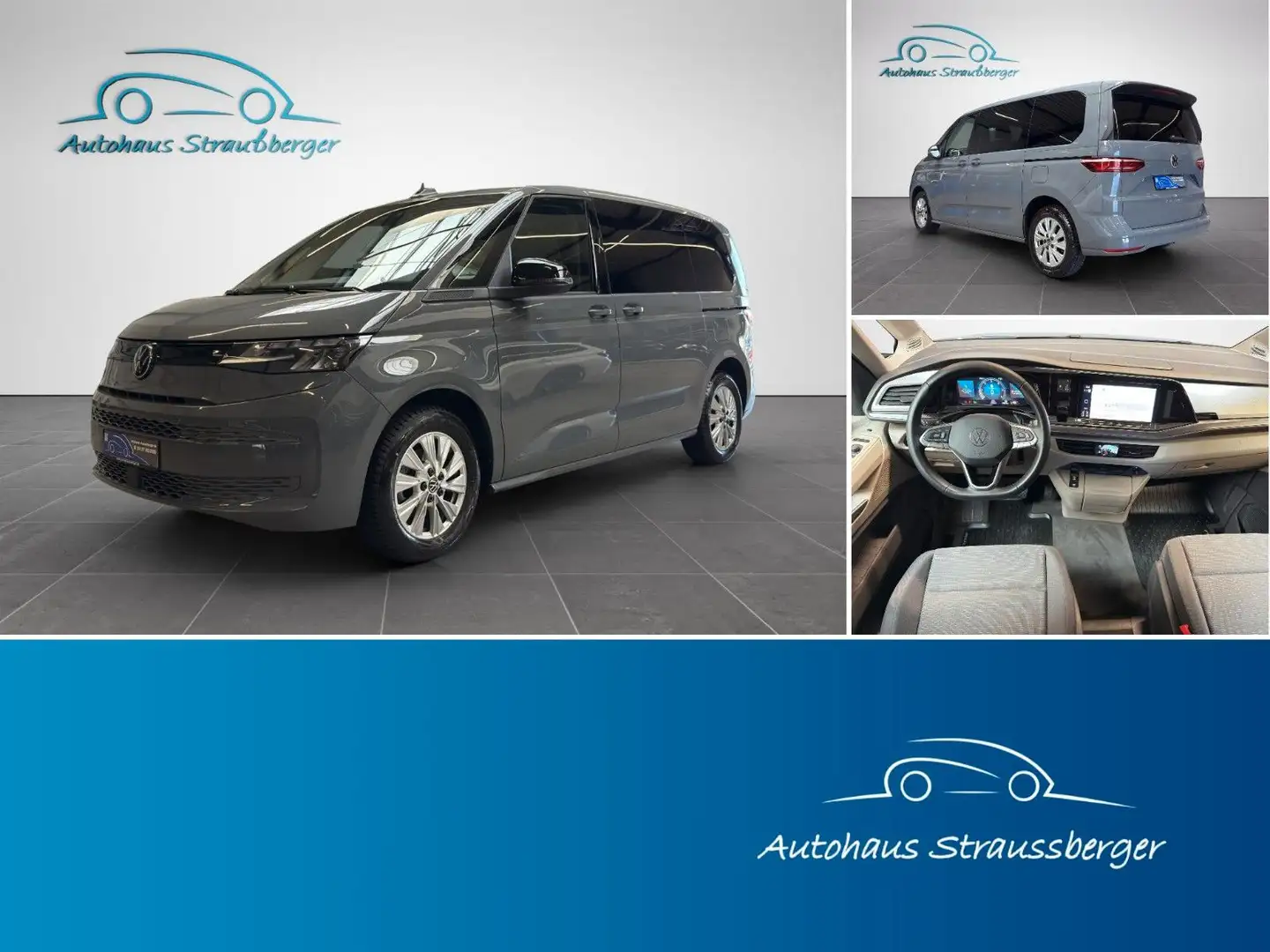 Volkswagen T7 Multivan TDI Basis KR 6-Sitzer AHK RFK 3-Z Grau - 1