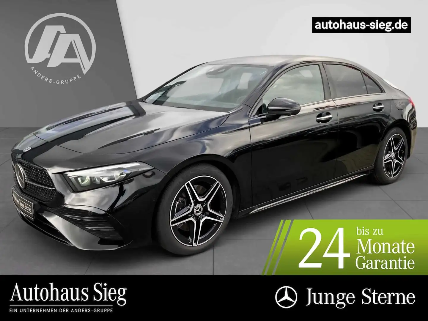 Mercedes-Benz A 220 4M AMG PREMIUM+Night+Burm+Dist+LED+Sthz 36 Negru - 1