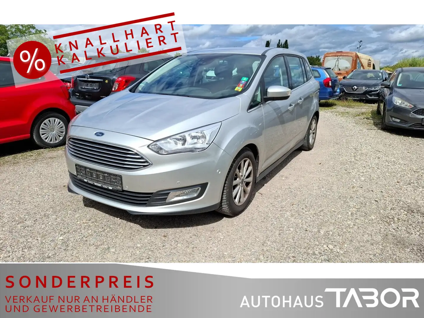 Ford Grand C-Max Grand  1.0 EB Titanium 7S Navi ParkAss KeyF Silber - 1