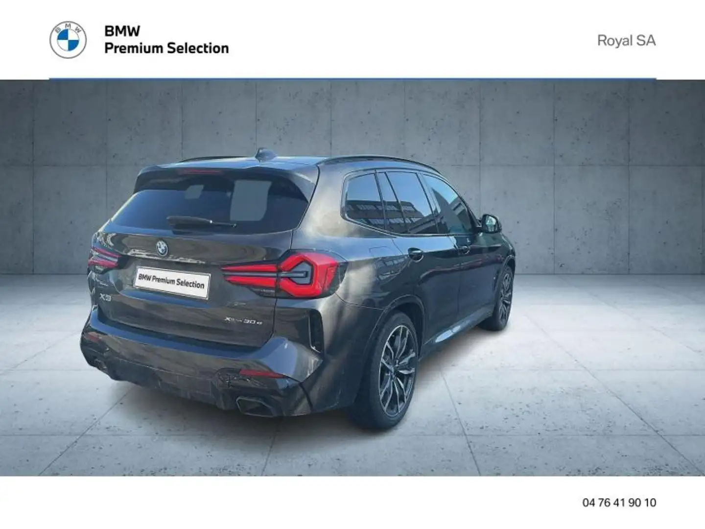 BMW X3 xDrive30e 292ch M Sport Gris - 2