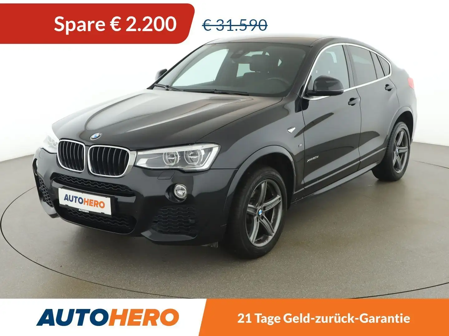 BMW X4 xDrive 20d M Sport Aut. *LED*CAM*NAVI*MEMORY*AHK* Noir - 1