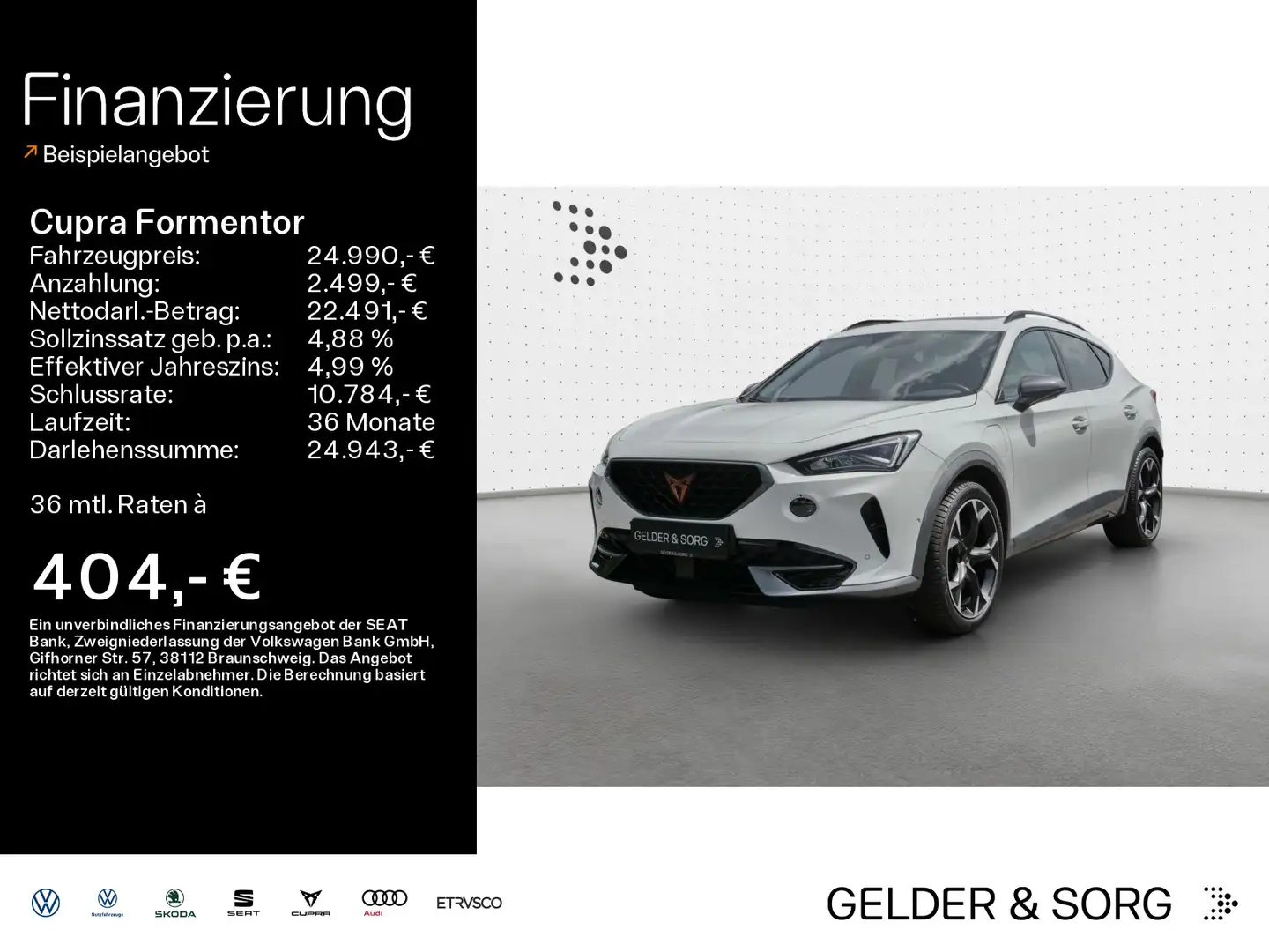 CUPRA Formentor 1.4 eTSI RFK*LED*Navi*Panoramadach*RFK Weiß - 1