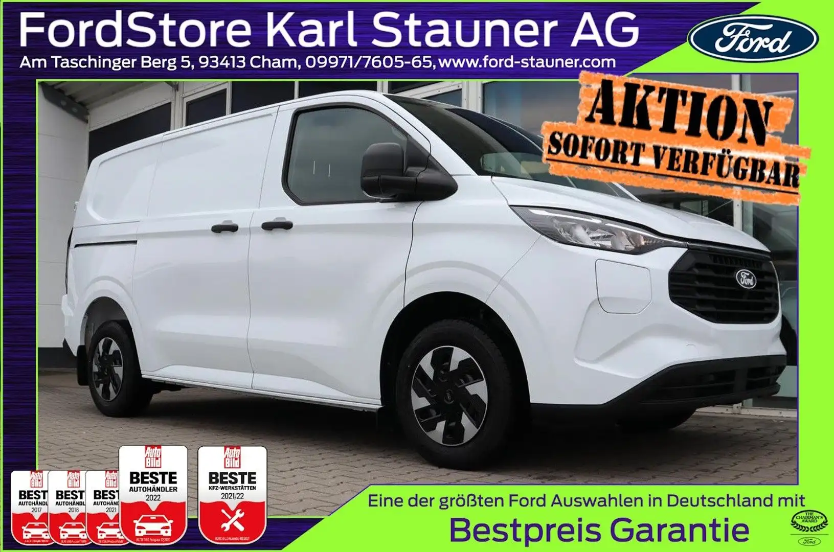 Ford Transit Custom 2.5 l PHEV 320 L1  0,0 % FIN* Weiß - 1