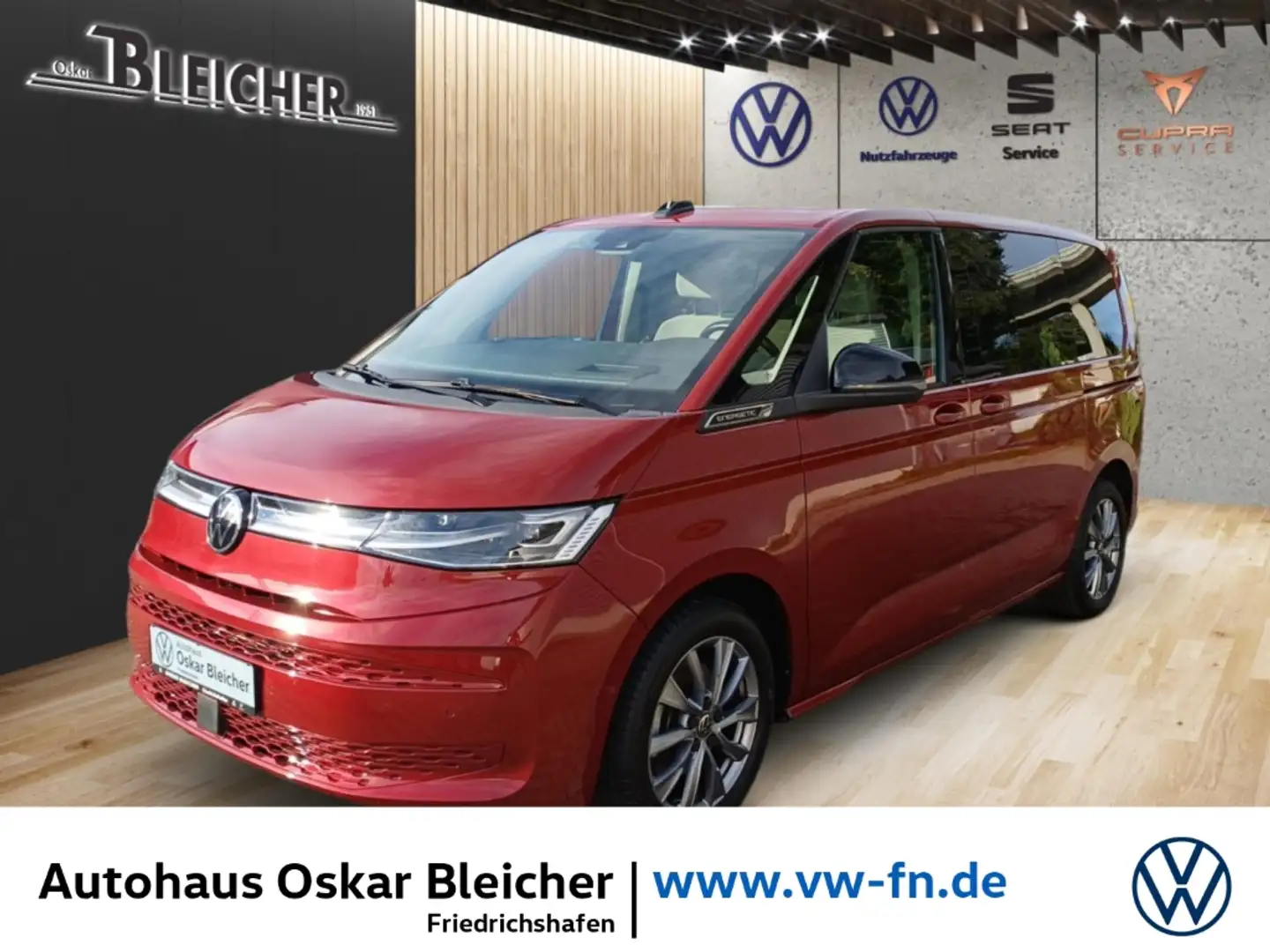 Volkswagen T7 Multivan 1.4 TSI eHybrid ''Energetic'' AHK+Travel-Ass. Rood - 1