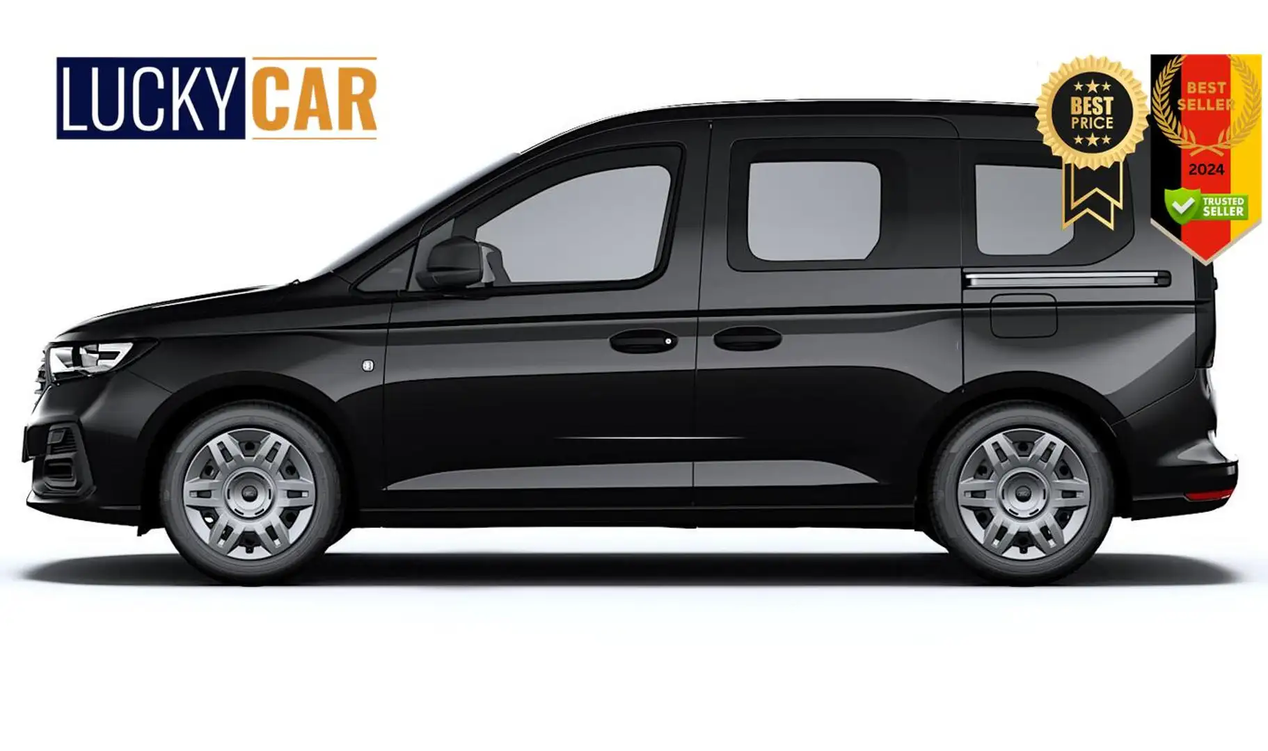 Ford Tourneo Connect 2.0 TDCi 102 Trend SHZ PDC Temp 75 kW (102 PS),... Negro - 2