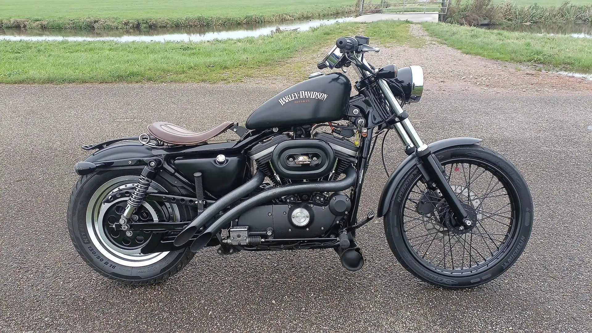 Harley-Davidson Sportster 883 Omgebouwd naar 1200cc Zwart - 1