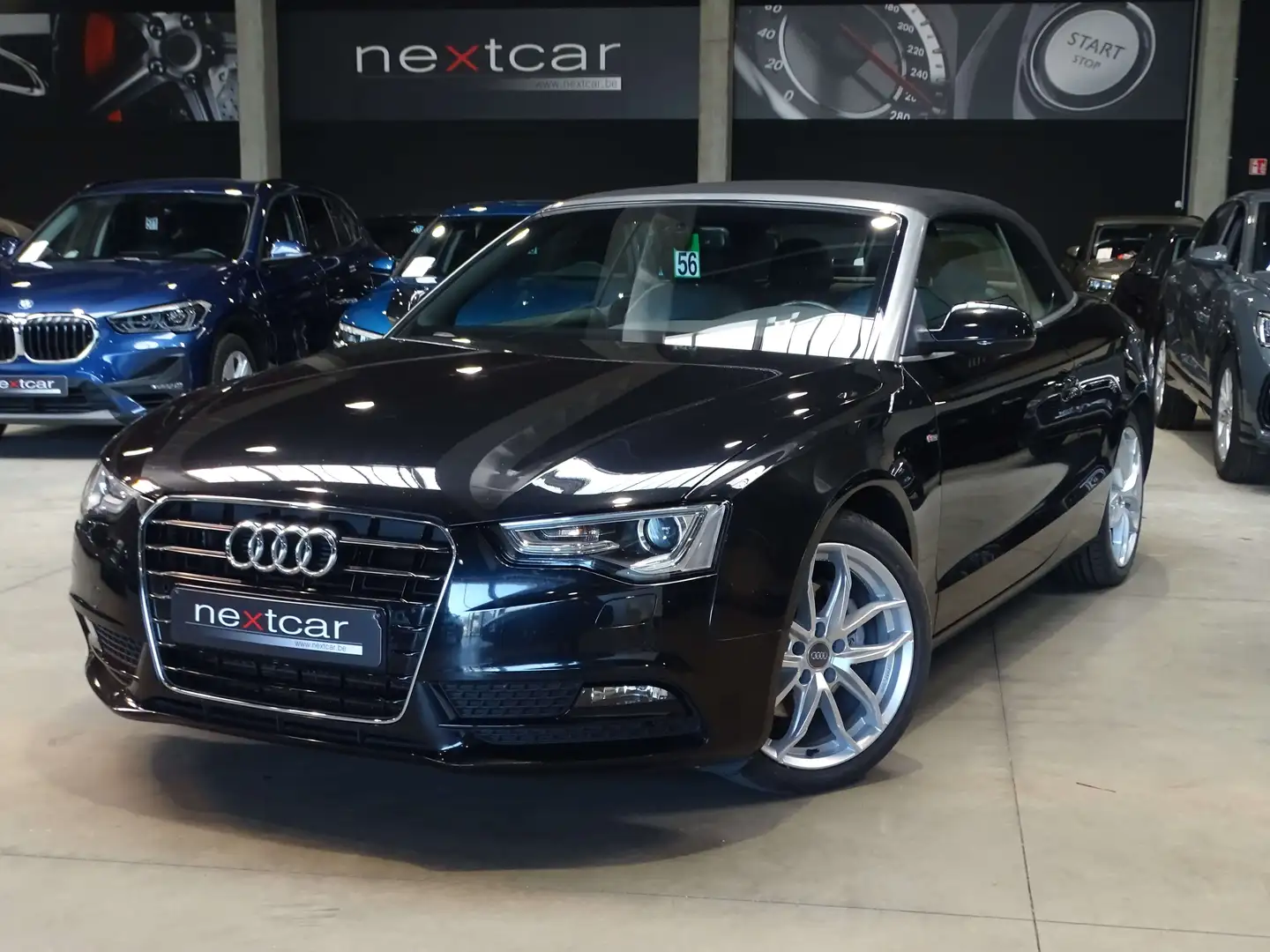 Audi A5 Cabriolet 2.0TDi Multitronic SLine NAVI-XENON-CUIR Zwart - 2