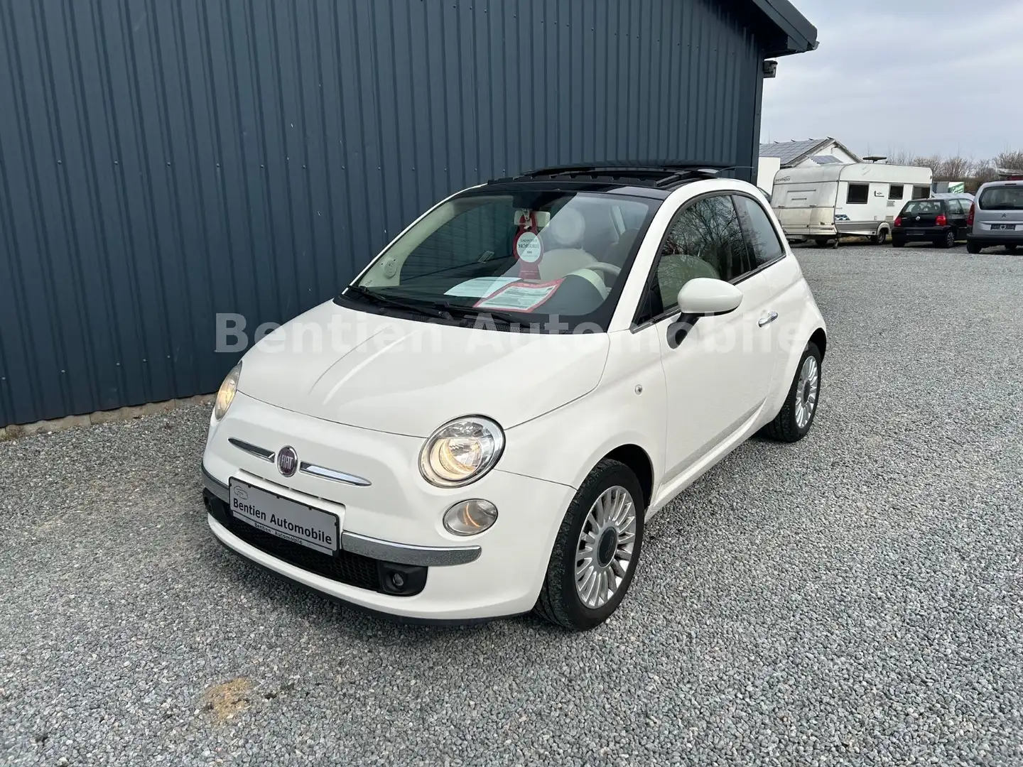 Fiat 500 Klima, el.Schiebedach,Alu mit Ganzjah Blanc - 2
