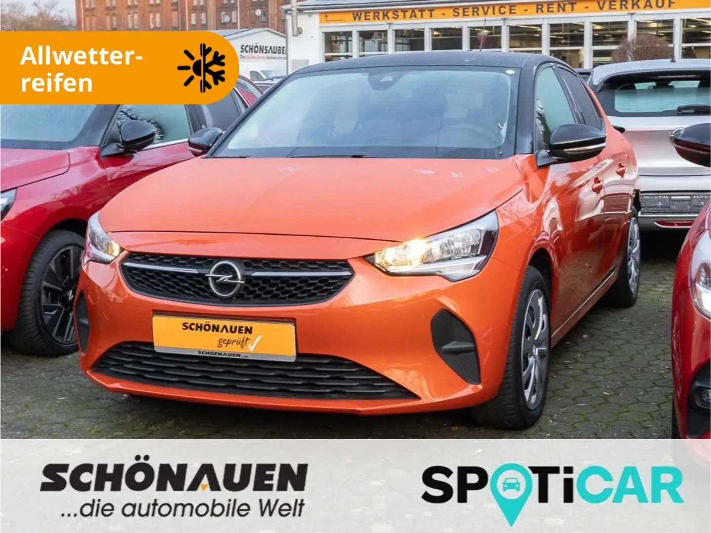Opel Corsa-e ELEKTRO Edition +ALLW+OBC7,4kW+RFK+SHZ+PDC+ Orange - 1