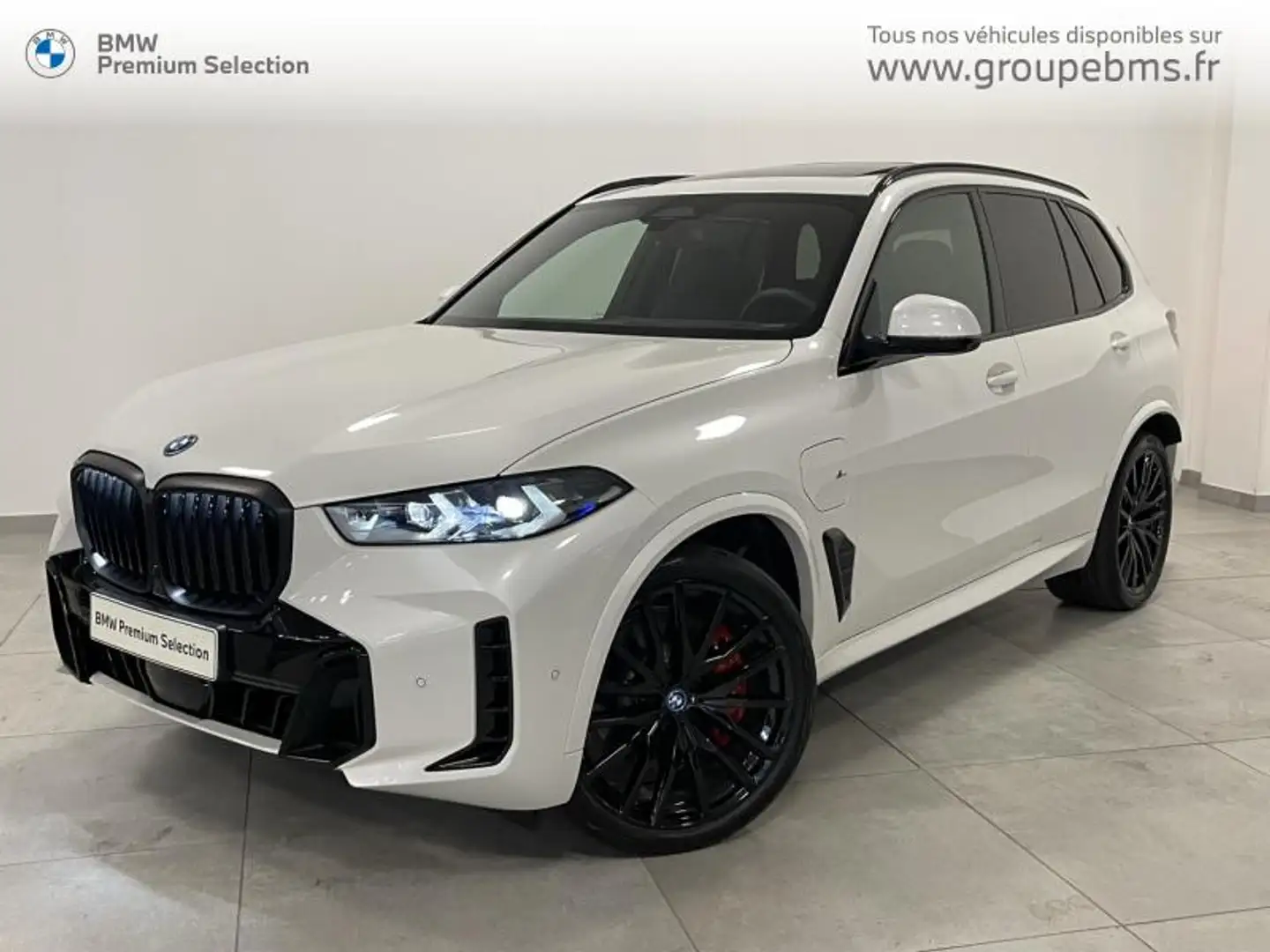BMW X5 xDrive50e 489ch M Sport Blanc - 1