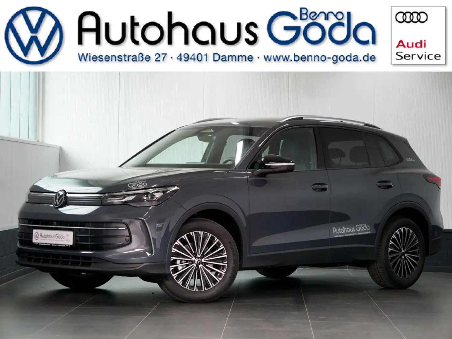 Volkswagen Tiguan Goal 1.5 TSI 7-Gang DSG Bluetooth Navi LED Grau - 1