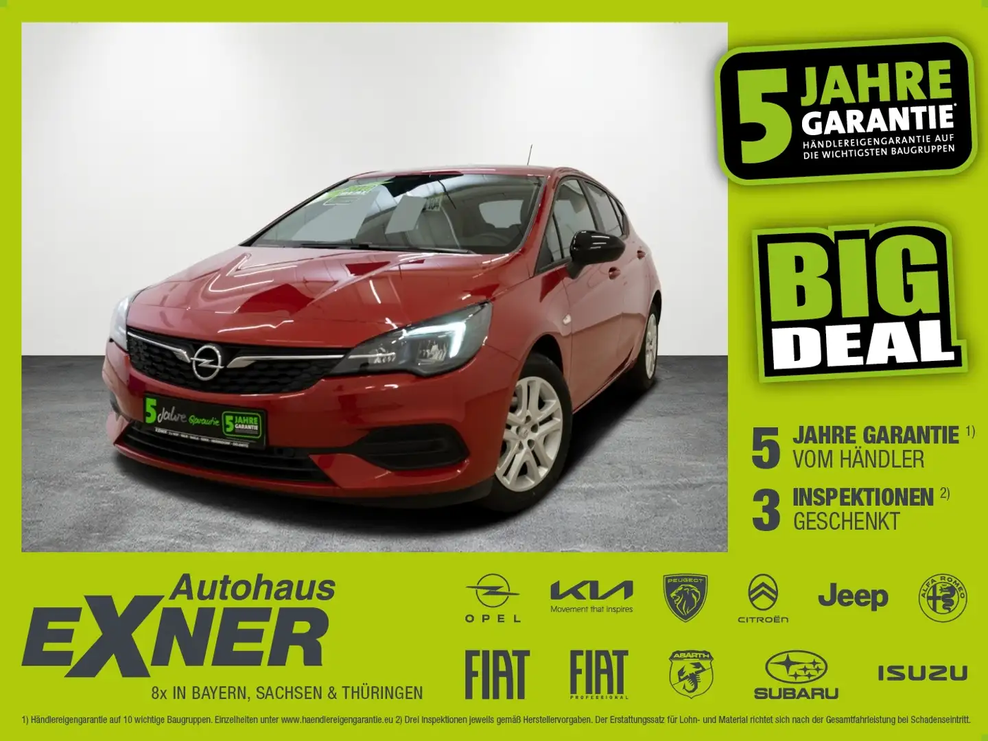 Opel Astra K 1.2 Turbo EDITION PDC, LED Scheinwerfer, Rouge - 1