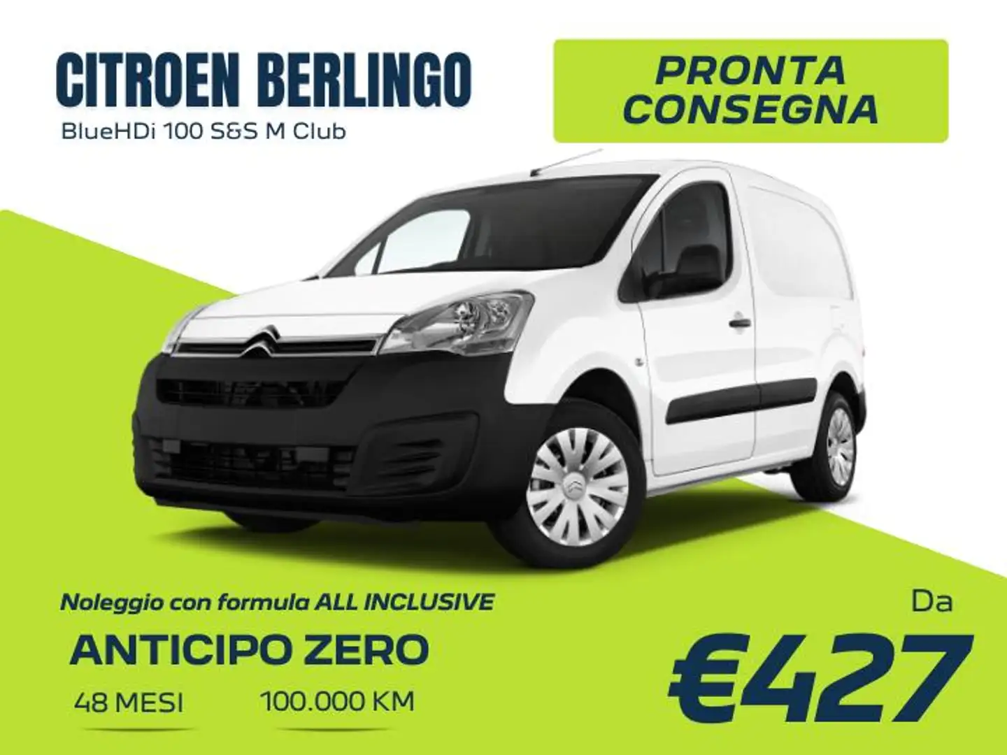 Citroen Berlingo berlingo 1.5 bluehdi 100cv M Club 3p.ti - PROMO Bianco - 1