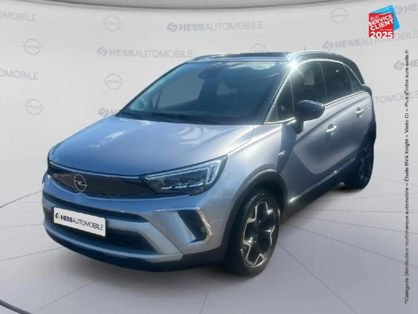 Opel Crossland 1.2 Turbo 130ch  Ultimate BVA GPS Camera Carplay A Gris - 1