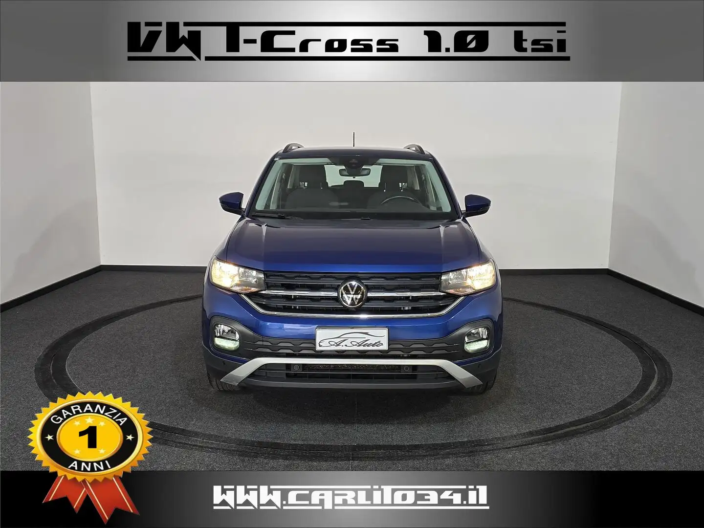 Volkswagen T-Cross 1.0 tsi Advanced 110cv dsg Gris - 1