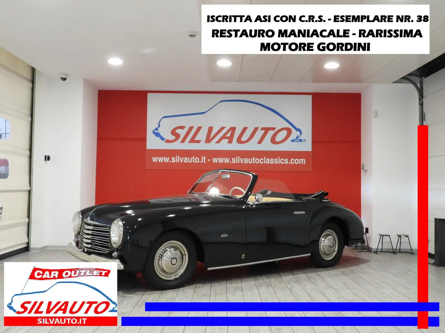 Oldtimer Simca 8 SPORT CABRIOLET PRE-SERIE - NR. 38 (1950) Verde - 1