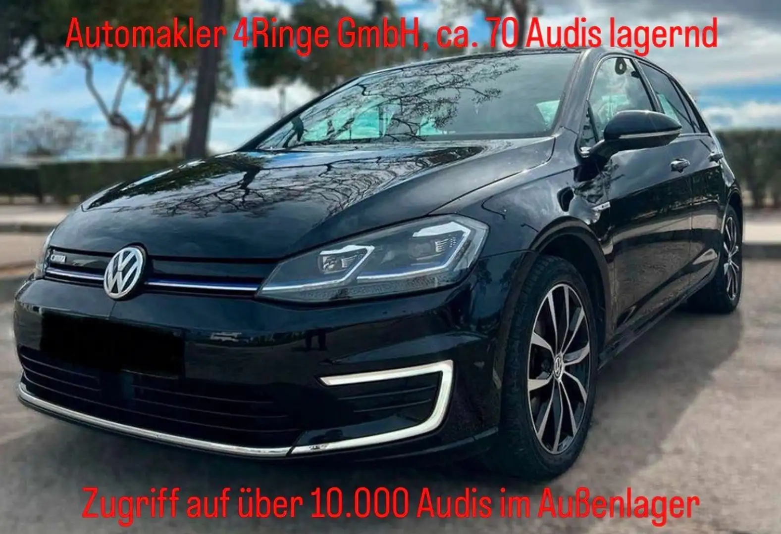 Volkswagen Golf e-Golf, Virtual cockpit, ACC, VOLLLEDER!!! Schwarz - 1