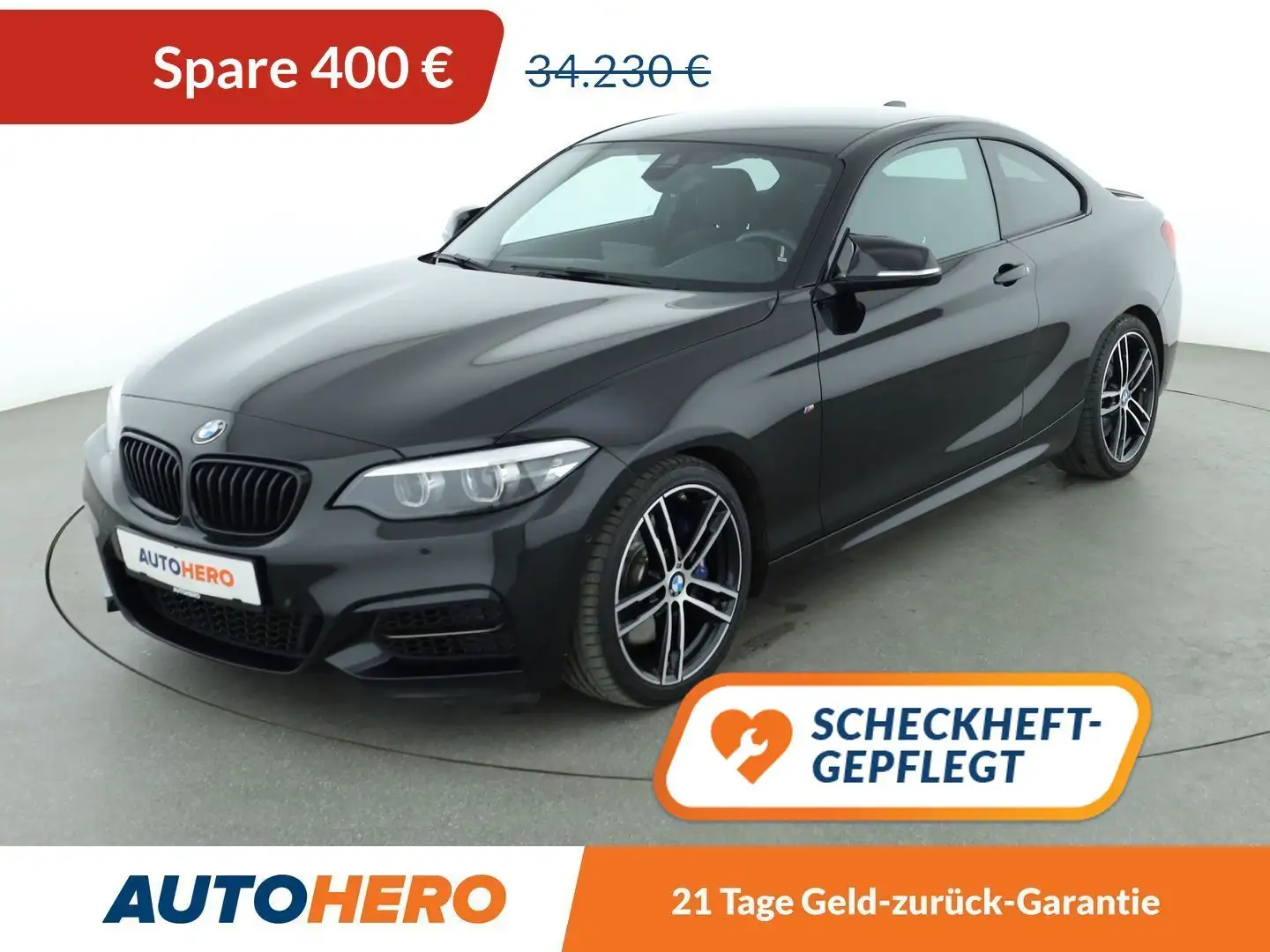 BMW M2 M240i Aut.*NAVI*LED*TEMPO*CAM*PDC*SHZ* Schwarz - 1