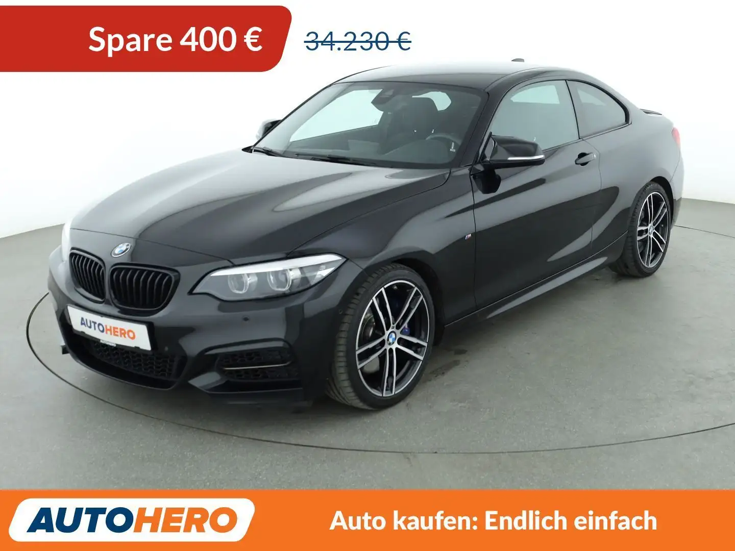 BMW M2 M240i Aut.*NAVI*LED*TEMPO*CAM*PDC*SHZ* Black - 1