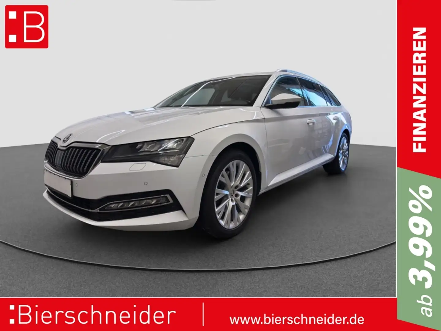 Skoda Superb Combi 2.0 TDI DSG 4x4 Style STANDH PANO REAR VIEW Weiß - 1