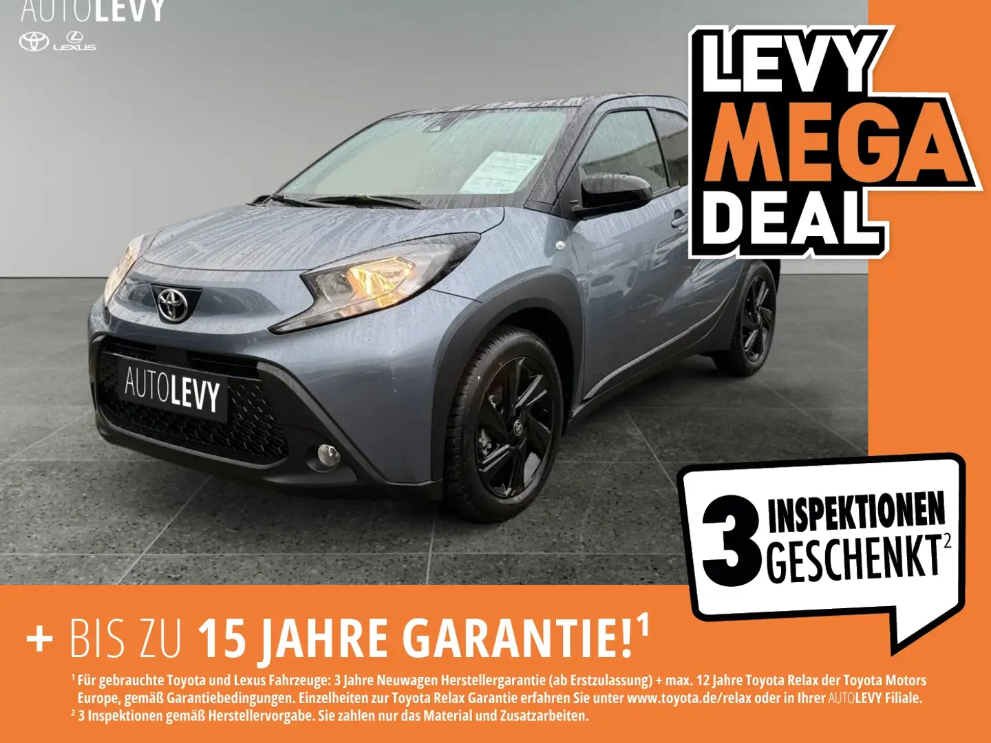 Toyota Aygo 1.0 Teamplayer ACC AUT Fernlichtass. Kam. Schwarz - 1