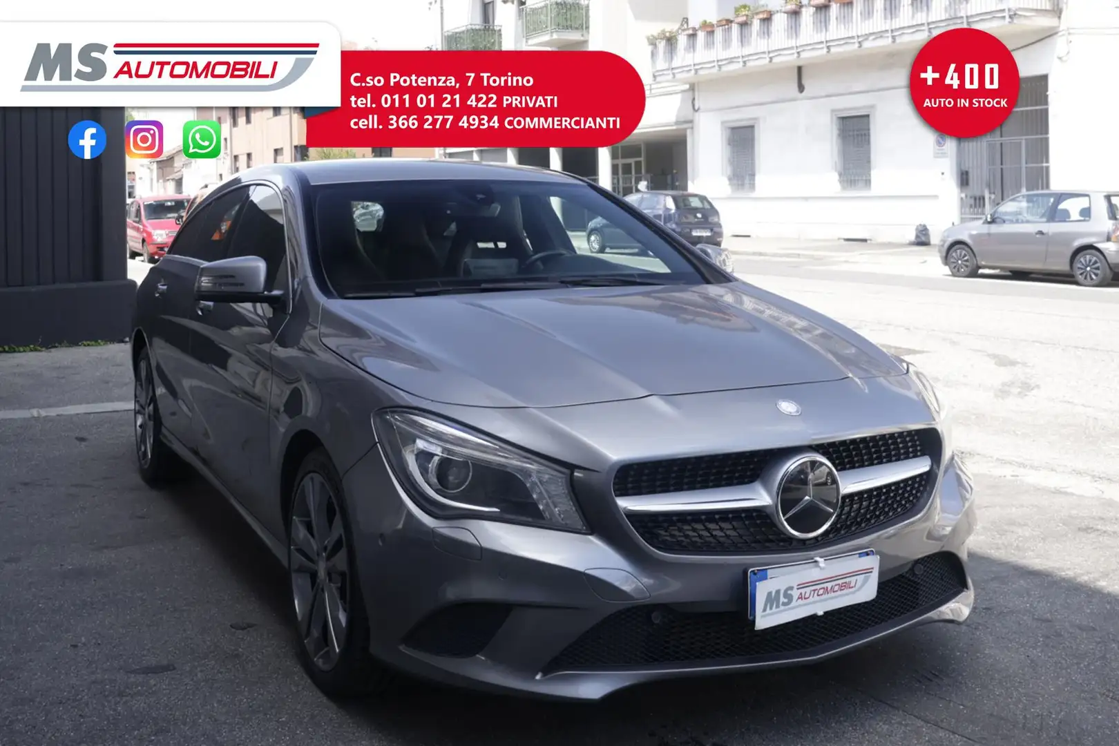 Mercedes-Benz CLA 200 Mercedes-Benz CLA 200 d S.W. Sport Unicoproprieta Grigio - 1