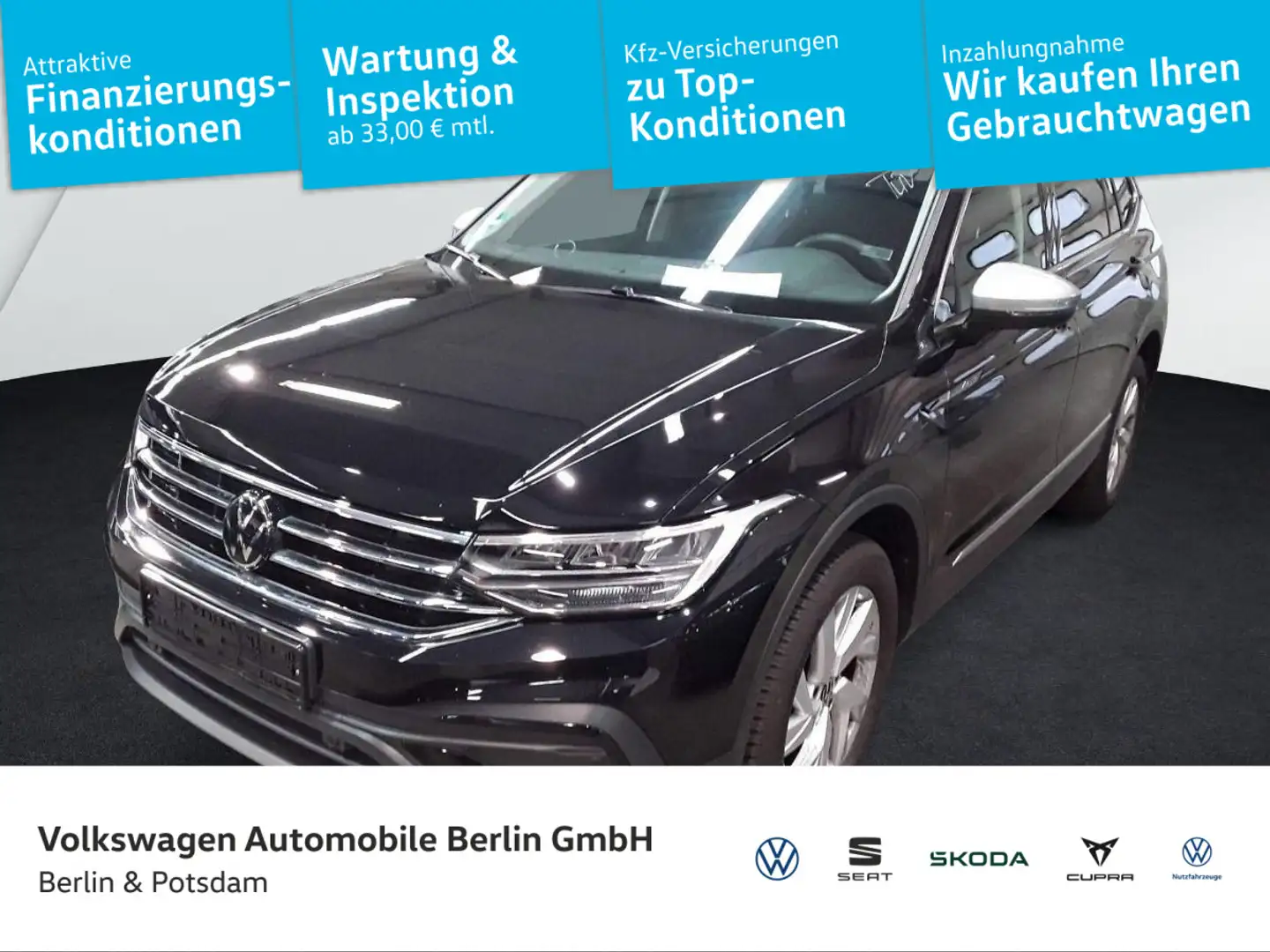 Volkswagen Tiguan Allspace 1.5 TSI Life 7Sitzer AHK LED Nav Schwarz - 1