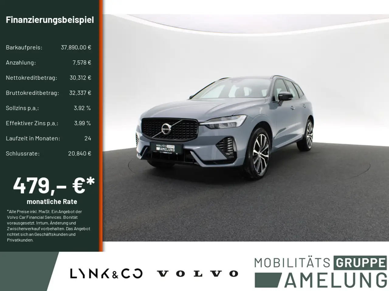 Volvo XC60 B4 Mild-Hybrid Diesel Automatik Plus Dark — миниатюра 1