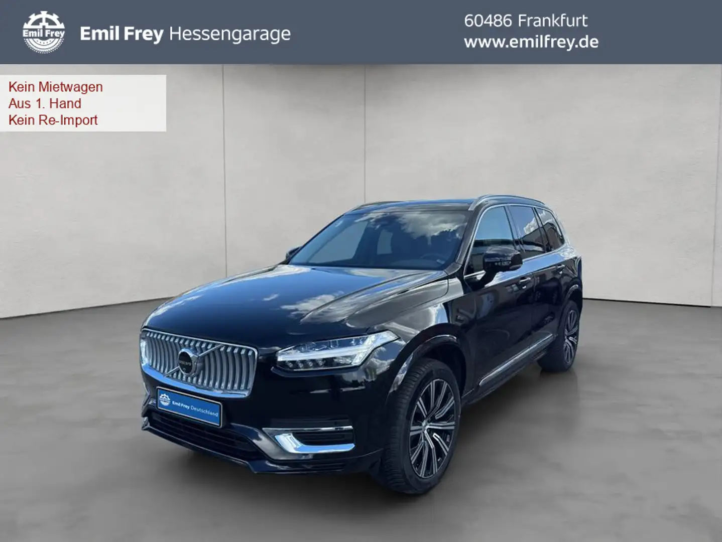 Volvo XC90 XC90 B5 AWD Plus-Bright 7S Glasd Standh 360° AHK Noir - 1
