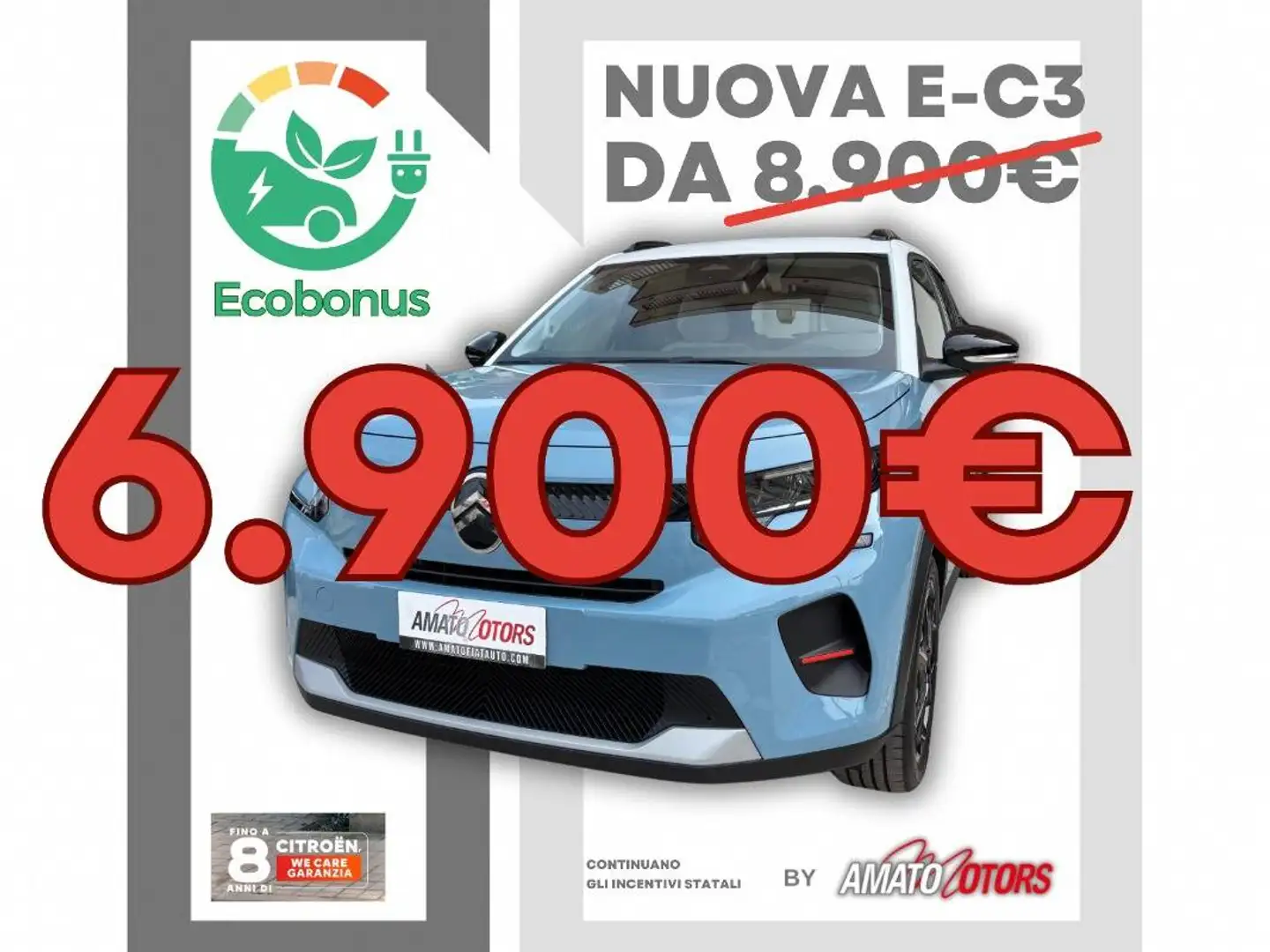 Citroen C3 Elettrico You 113cv automatico Blu/Azzurro - 1
