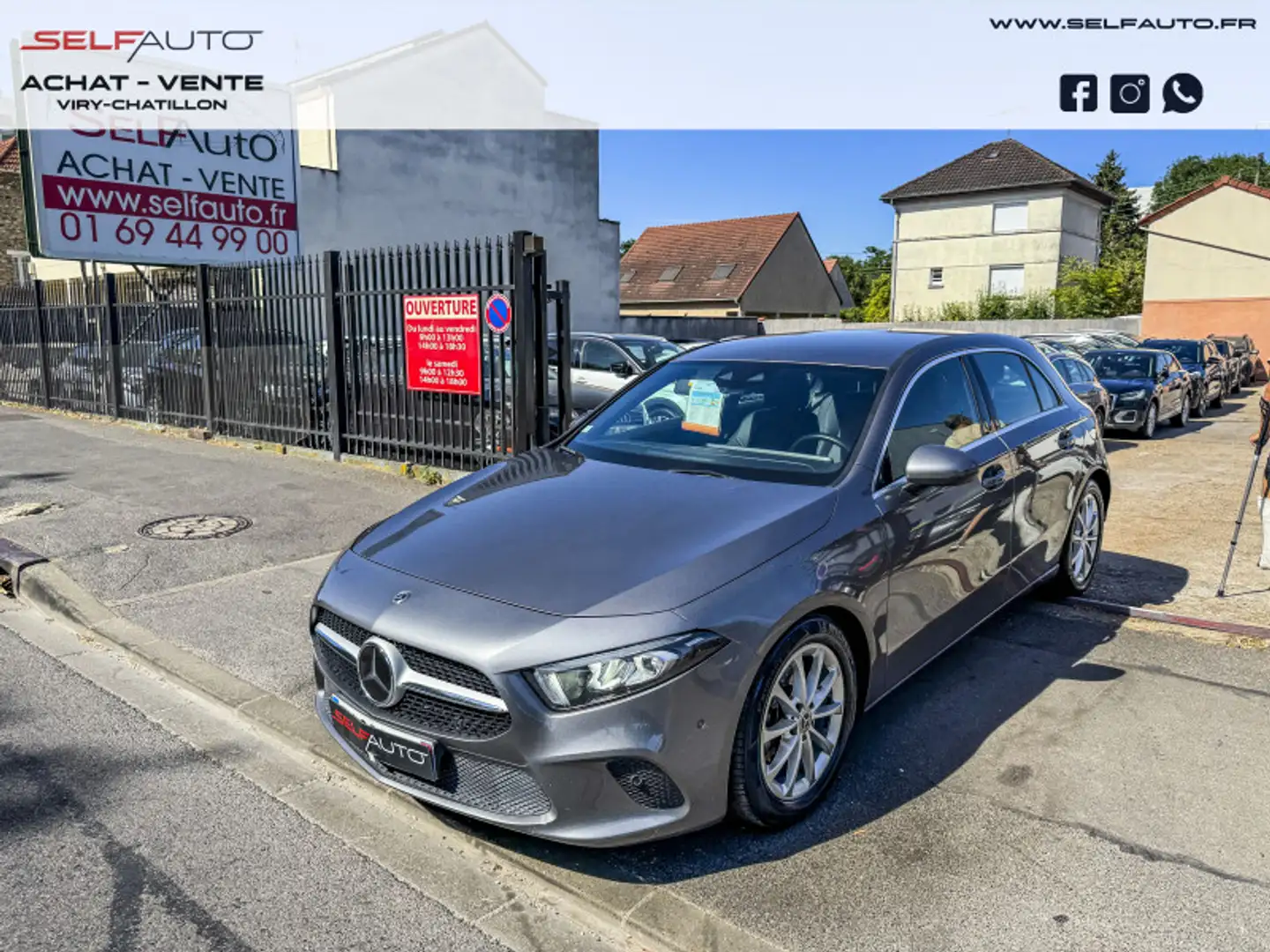 Mercedes-Benz A 180 180 D 116CH PROGRESSIVE LINE 7G-DCT Gris - 1