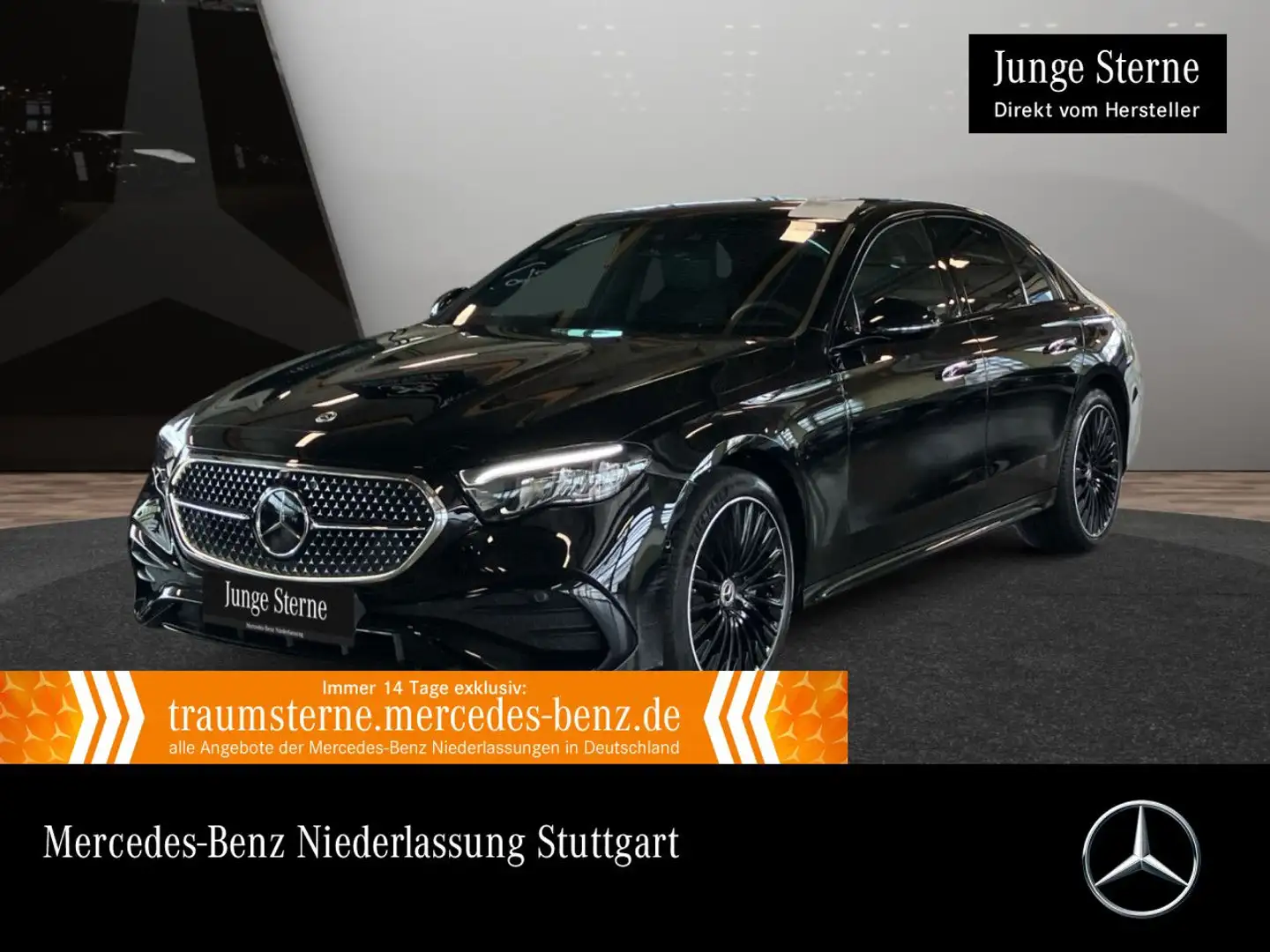 Mercedes-Benz E 300 de 4M AMG Fahrass Distr+ LED Night Kamera 9G Schwarz - 1