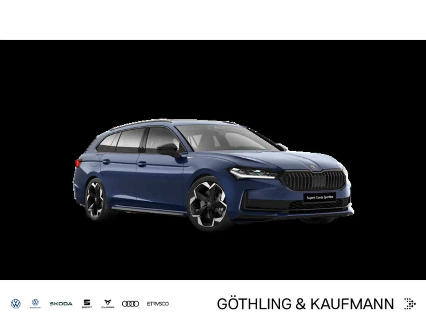 Skoda Superb Combi Sportline 2,0 TDI 142 kW 7-Gang-DSG Blauw - 1