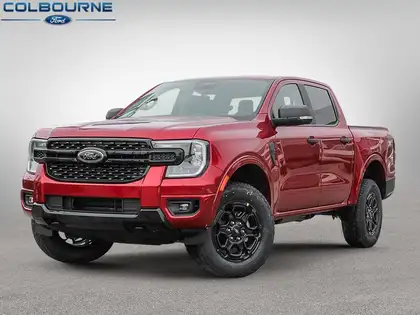 Red 2026 Ford Ranger Pickup Truck Four-Wheel Drive Automatic
