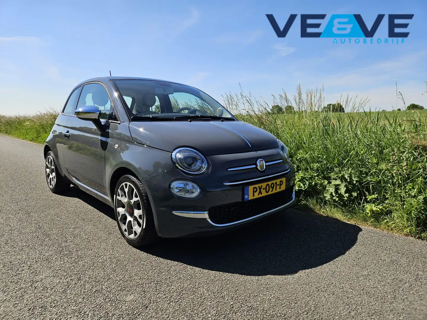 Fiat 500 0.9 TwinAir Turbo Anniversario // NAP Grijs - 1