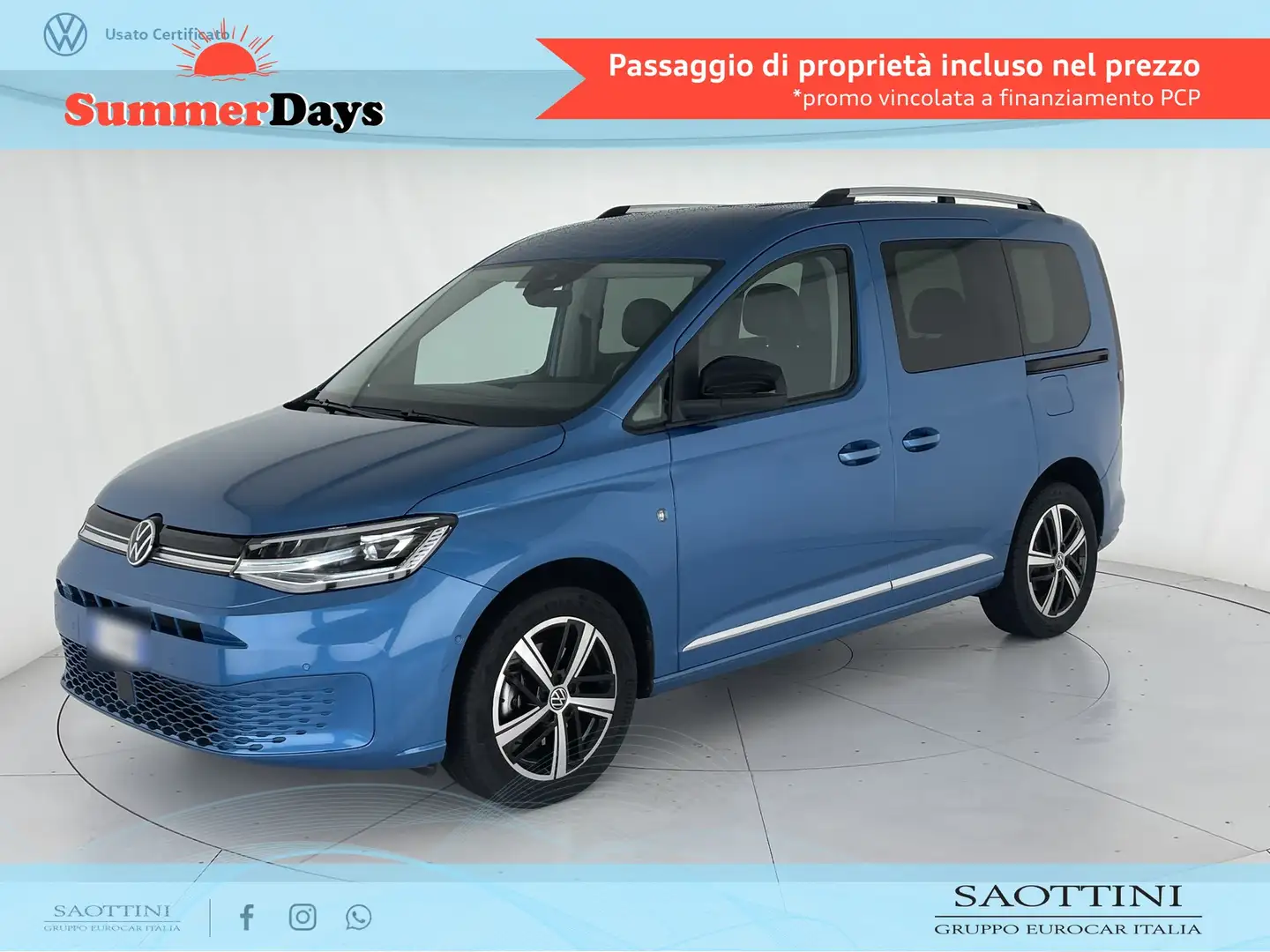 Volkswagen Caddy Style 2.0 TDI 122 CV DSG Blu/Azzurro - 1