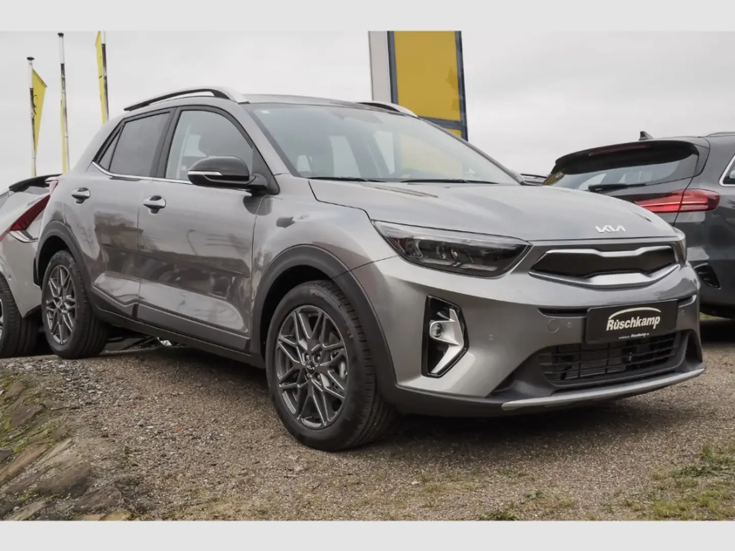 Kia Stonic Nightline Edition 1.0 T-GDI 48V Navi PDC SHZ Voll- Grau - 2