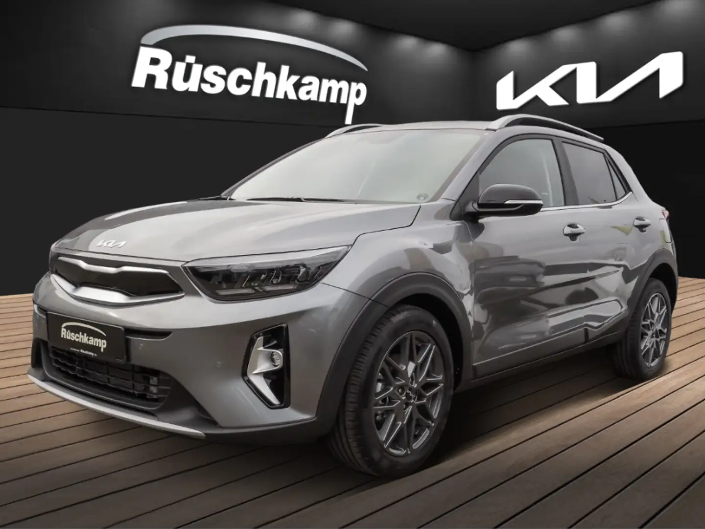 Kia Stonic Nightline Edition 1.0 T-GDI 48V Navi PDC SHZ Voll- Grau - 1