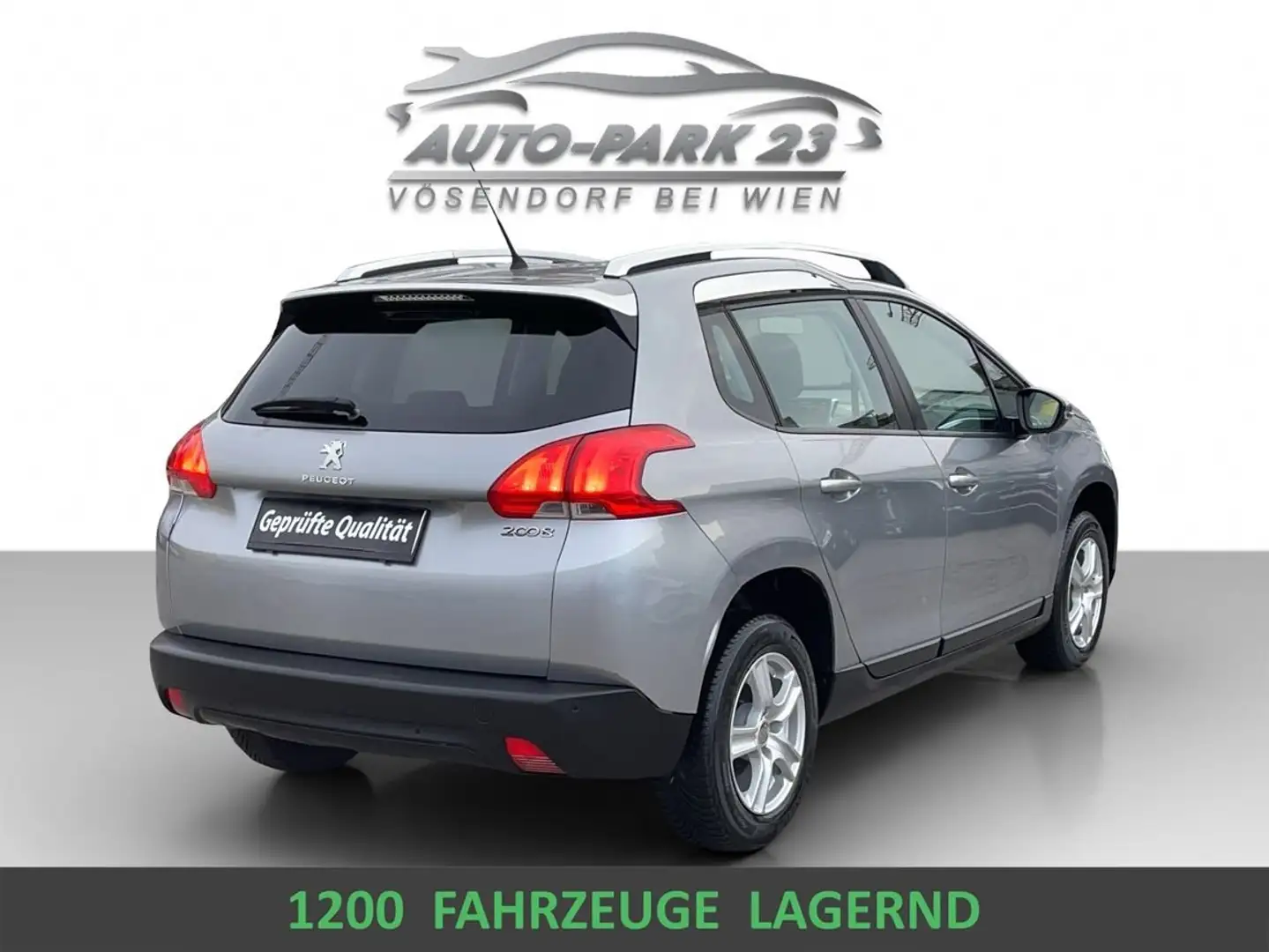 Peugeot 2008 1,2 VTi*NUR 75.000KM*1JAHR-GARANTIE*MOD2014 Grijs - 2