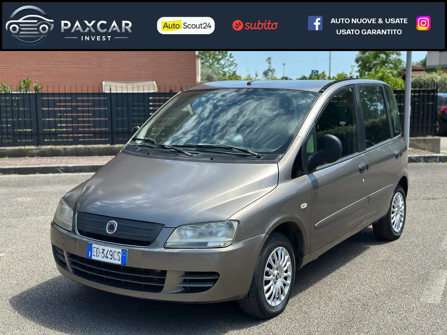 Fiat Multipla 1.6 16v NATURAL POWER EMOTION BOMBOLE NUOVE Бежевий - 1