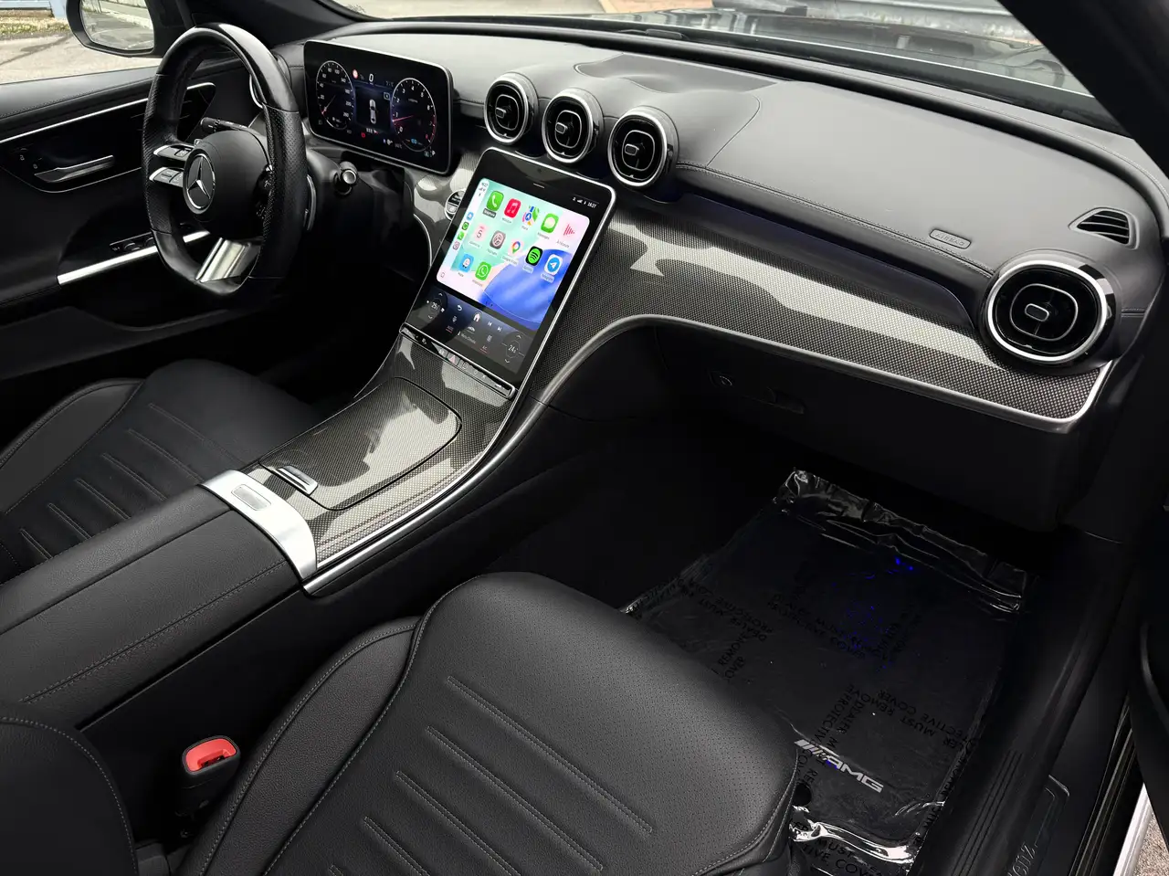 Mercedes-Benz C-Class 9G-TRONIC PACK AMG/NIGHT PANO CARPLAY LED AMBI BURMESTER, миниатюра 17