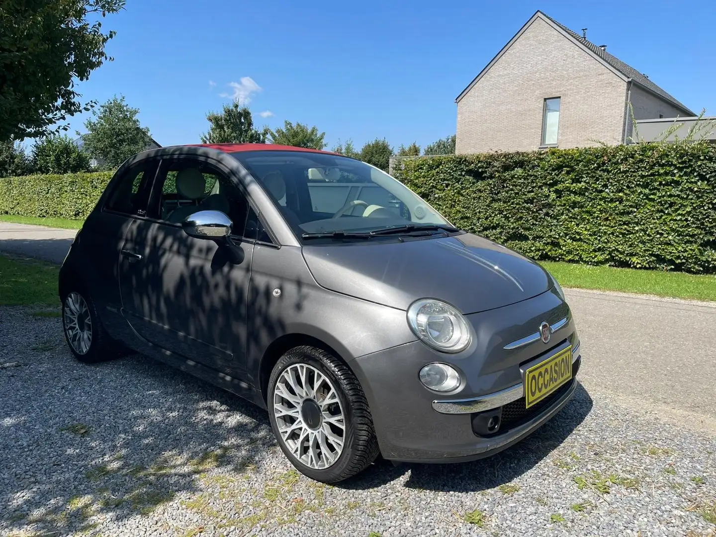 Fiat 500C 500C 1.2i Lounge SUPERBE CABRIOLET!!! GARANTIE 1AN Gris - 1