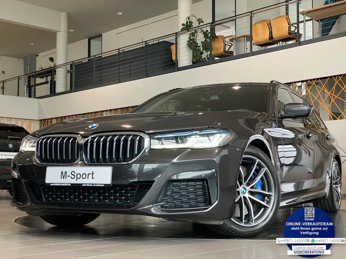 BMW 530 d M-Sport CockpitProf Laser HUD Memory H&K Grijs - 1