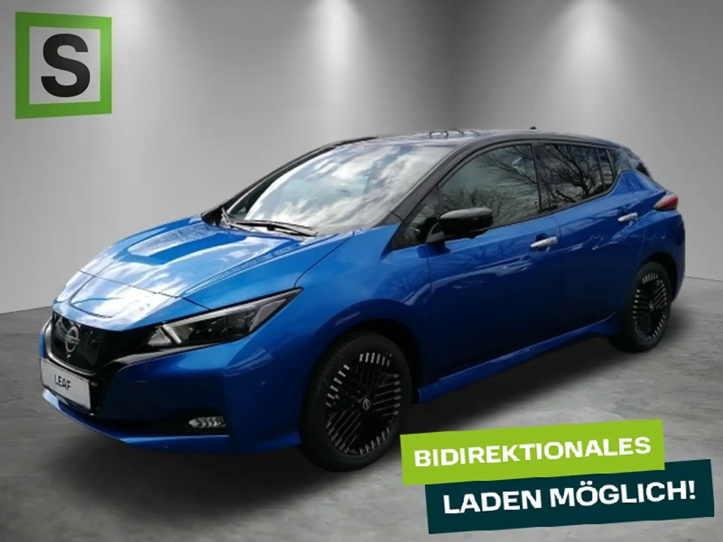 Nissan Leaf LEAF (ZE1) TEKNA 59kWh e+ Option Bleu - 1